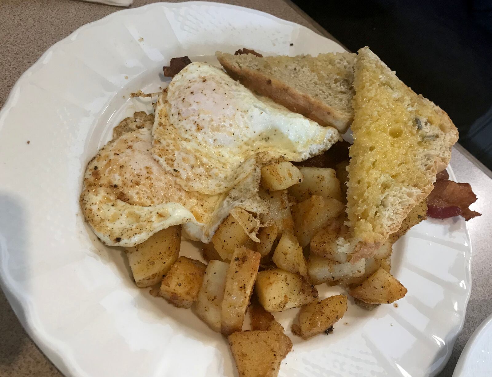 You have to try One Bistro's super buttery toast.