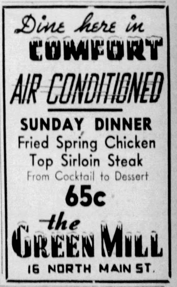 Vintage Restaurant advertising DDN