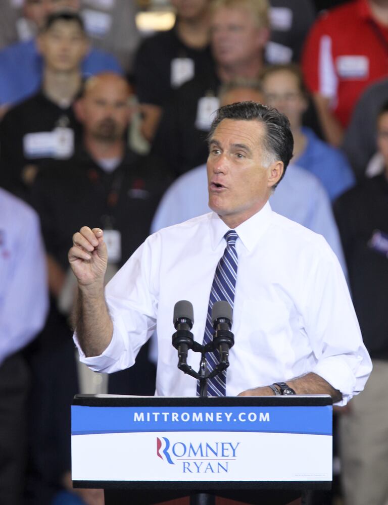 Mitt Romney at Jet Machine in Cincinnati