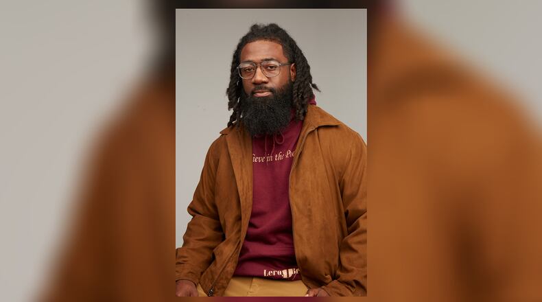 Dayton native Leroy Bean, 10 years into his artist career, uses surrealism and philosophy to create perspective-bending spoken word poetry while creating space for Black artists with his team through Broken English: 101, a monthly live entertainment production. (CONTRIBUTED)