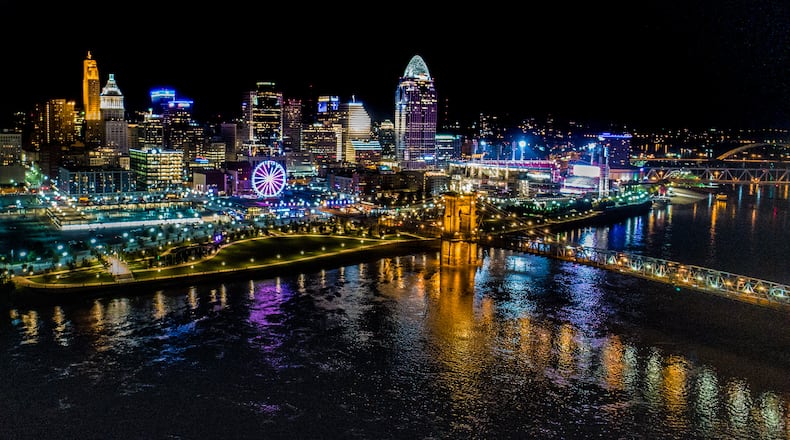 Downtown Cincinnati riverfront and skyline. Source: Shutterstock