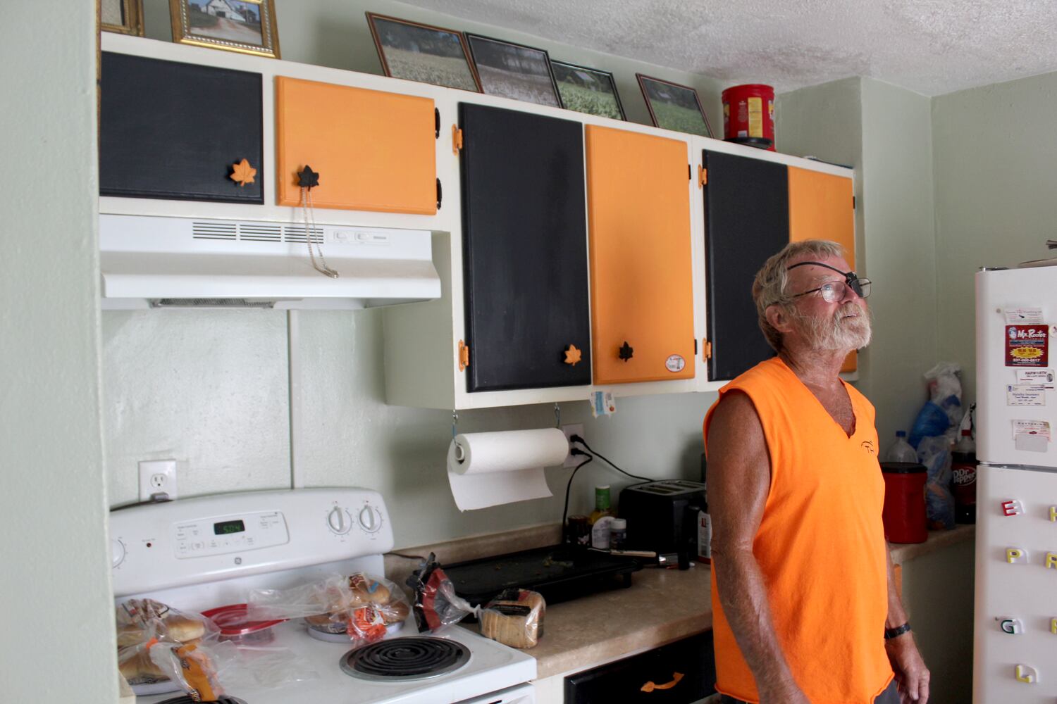 This is the man who lives in the “Bengals MAN CAVE” across from Dot’s Supermarket
