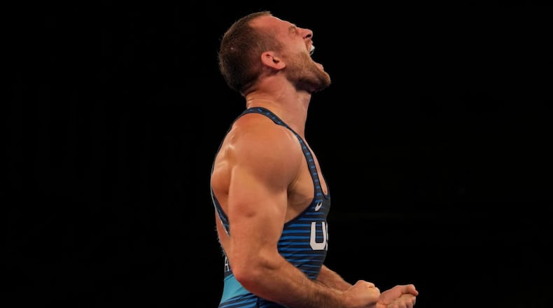 The “Magic Man” David Taylor, a 2009 Graham High School graduate, pinned Hassan Yazdani, of Iran, to win his third world championship. Taylor also beat Yazdani to win the gold medal at the Olympics in Tokyo in 2021.