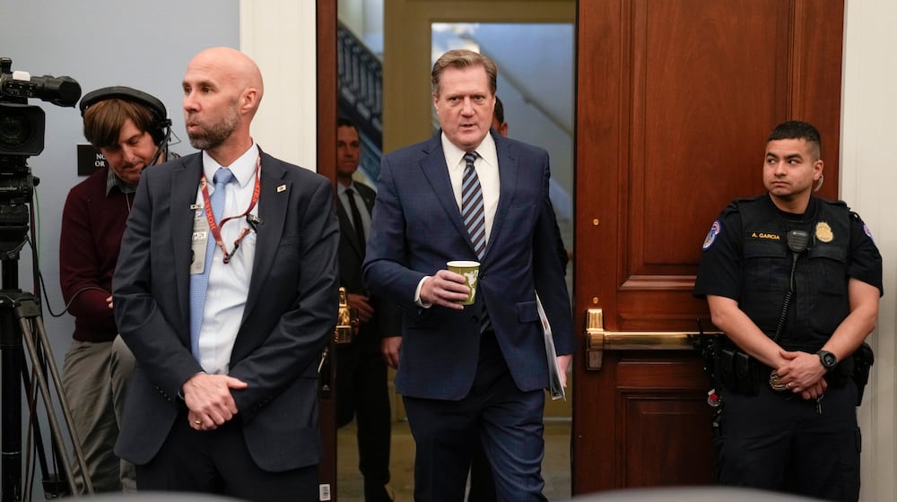 U.S. Rep. Mike Turner, R-Dayton, arrives for a House Select Committee on Intelligence hearing in March 2023. (AP Photo/Carolyn Kaster)