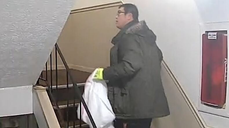 Suspect accused of catching and abusing a cat last week at a Hamilton apartment complex. BUTLER COUNTY SHERIFF'S OFFICE.