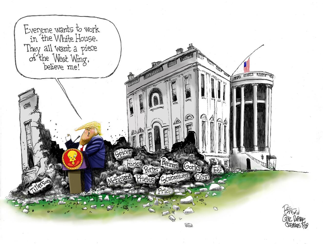 Week in cartoons: Korea, a porn star and more