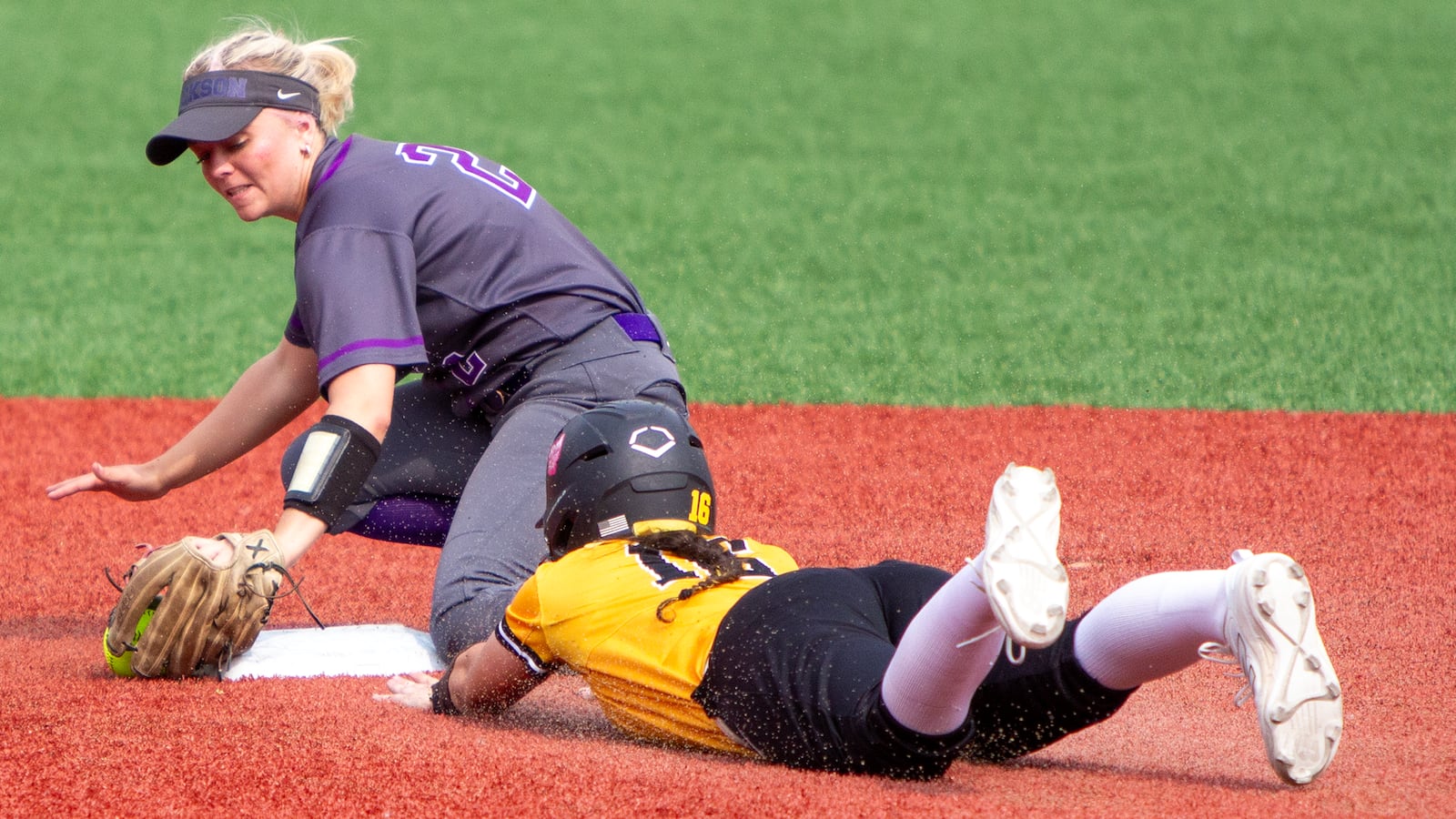 Centerville sophomore Natalie Carr stole two bases, had two hits and scored three runs in the Elks' state semifinal win over Massillon Jackson on Saturday in Akron. Jeff Gilbert/CONTRIBUTED