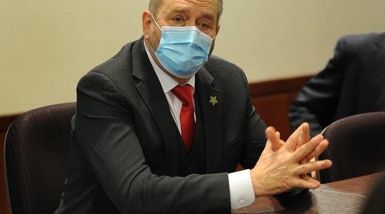 Ohio Attorney General Dave Yost was at the University of Dayton Tuesday Feb. 15, 2022 to talk with law students. MARSHALL GORBY\STAFF