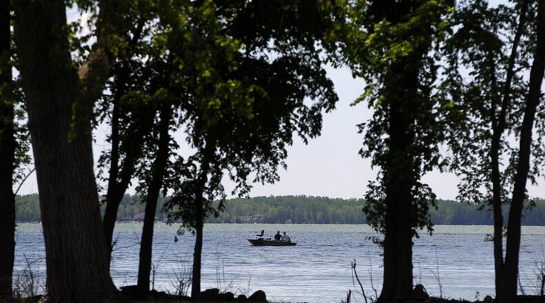 At Grand Lake St. Marys, the best fishing for crappies and bluegills has been around docks, says Jim Morris in this week’s fishing report. LISA POWELL / STAFF