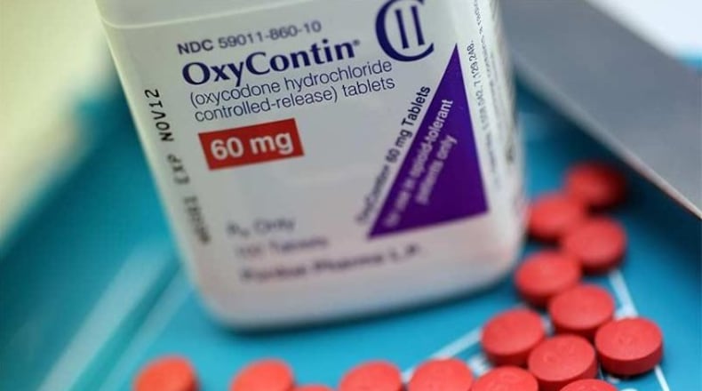 Statewide, drug distributors sent an average of 42 oxycodone and hydrocodone pills for every Ohioan each year from 2006 through 2012. File