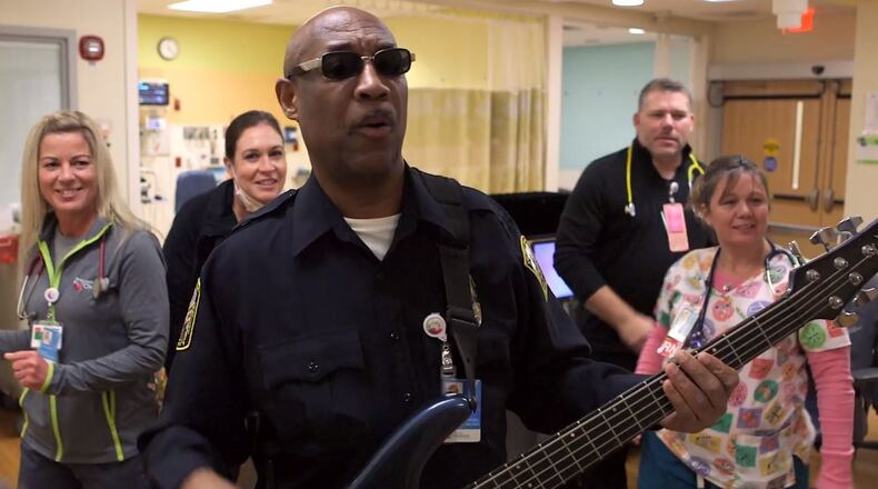 The “Can’t Stop the Healing” Holiday Video by Cincinnati Children’s Hospital Medical Center’s Protective Service features officers, hospital nurses and even patients showing off their playful side, dancing and singing at Cincinnati Children’s Liberty Campus in Butler County’s Liberty Twp., as well as its main campus in Clifton and its College Hill campus.