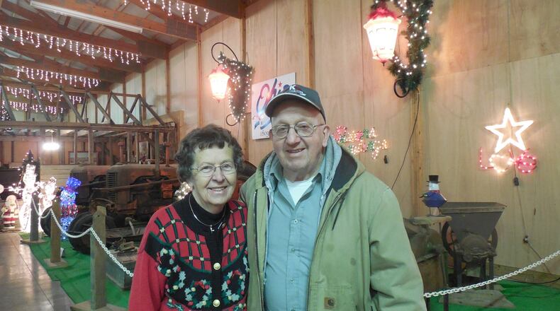 Janet and Bob Niederman present the family farm’s free Walk Thru the Bible Christmas Display, an attraction that drew more than 10,000 guests annually, in the 2015 installment of the event. GINNY MCCABE