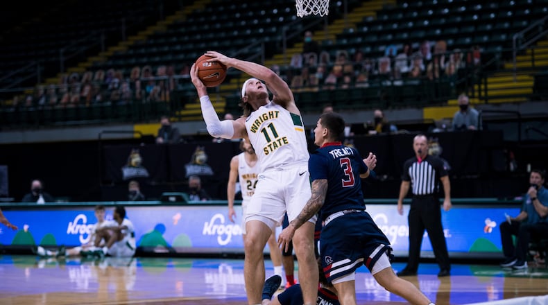 Wright STate's Loudon Love scored a career-high 34 points in Saturday's win over Robert Morris. Joseph Craven/Wright State Athletics
