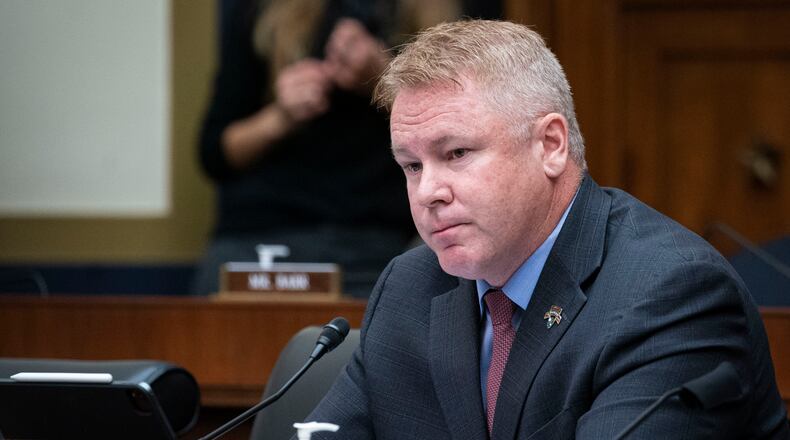 U.S. Rep. Warren Davidson, a Troy Republican, compared COVID mandates to the Holocaust in a tweet that was met with swift backlash. (Al Drago/Pool via AP- FILE)