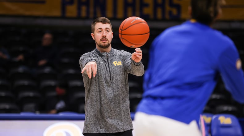 New Dayton assistant coach Bryce Agler is pictured during his time at Pittsburgh.