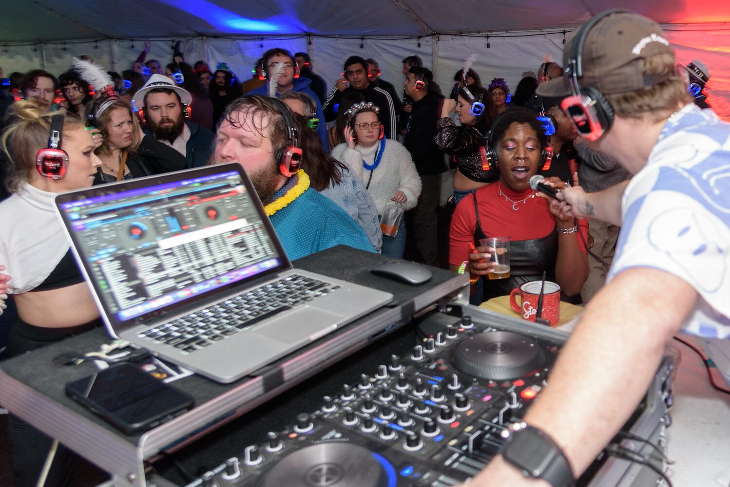 PHOTOS: Did we spot you at Dayton's New Year's Eve Ball Drop and Silent Disco at Yellow Cab Tavern?