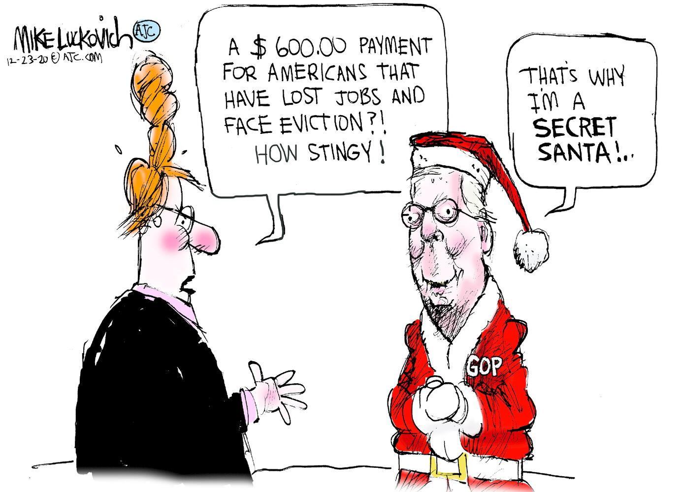 Week in cartoons: Stimulus checks, Christmas and more