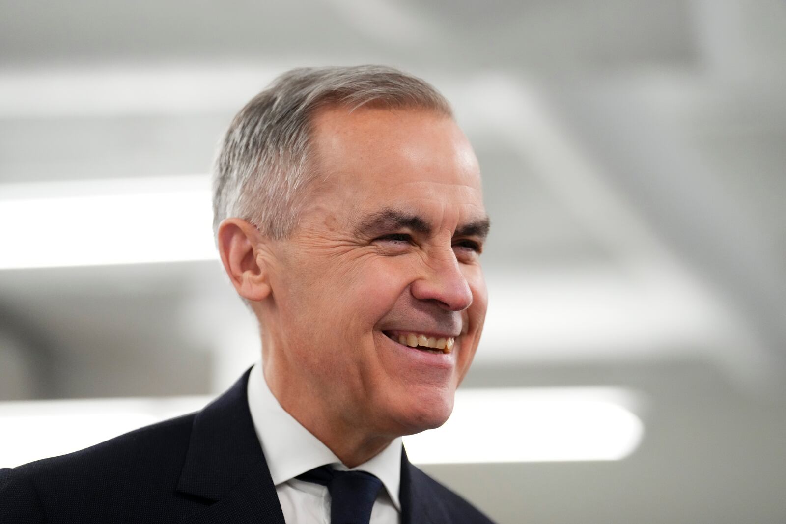 FILE - Canada Liberal Leader Mark Carney visits the Sheridan College Police Foundations department in Brampton, Ontario, Canada, April 10, 2025. (Sean Kilpatrick/The Canadian Press via AP, File)