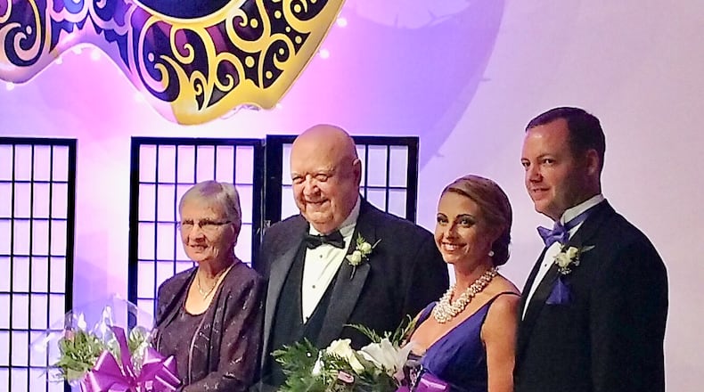 Honorary Chairs Jacky and Gerry Banks with Chairs Lori and Andy Guyler at the 97th annual Charity Ball Saturday at Miami University Middletown. SUBMITTED PHOTO