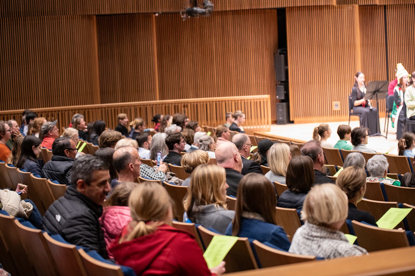 An acoustician, an expert in the science of sound, was brought in to fine tune the acoustics in the Concert Hall to be certain it works for a wide variety of musical performances.  Submitted photo.