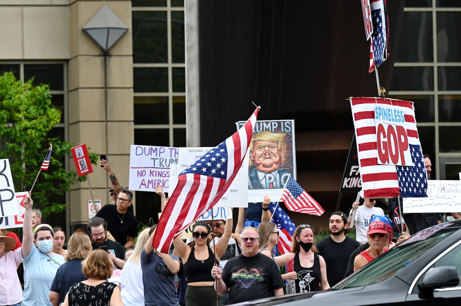 No Kings protest Hamilton