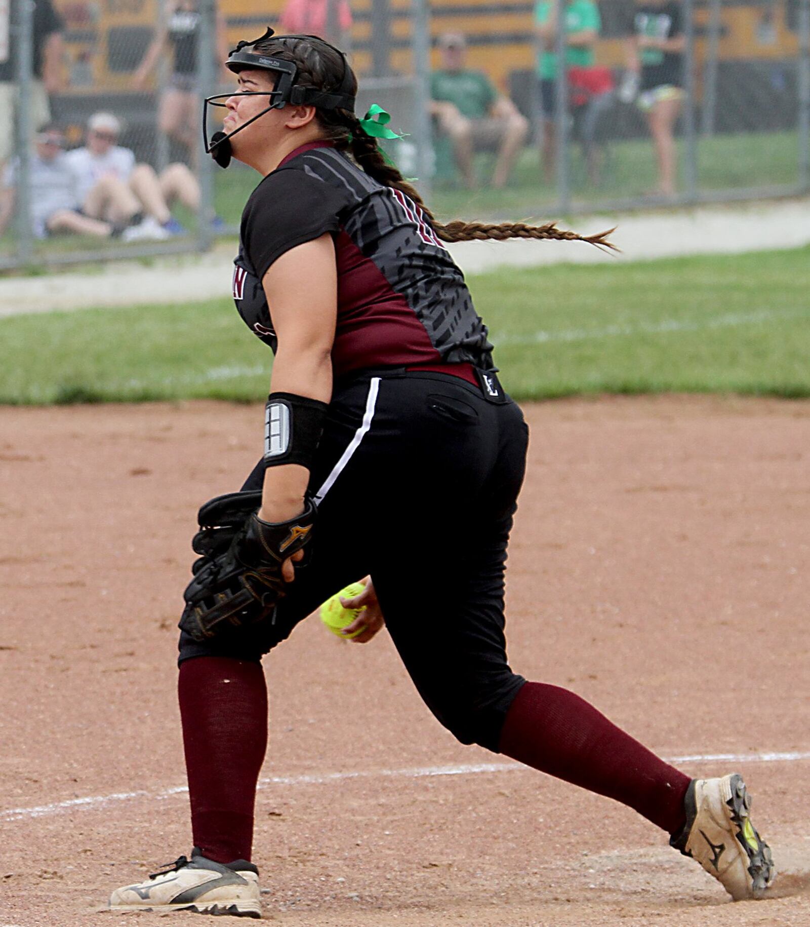 Lebanon’s Alexis Strother delivers a pitch during Sunday’s Division I regional final against Mason at Kings. CONTRIBUTED PHOTO BY E.L. HUBBARD