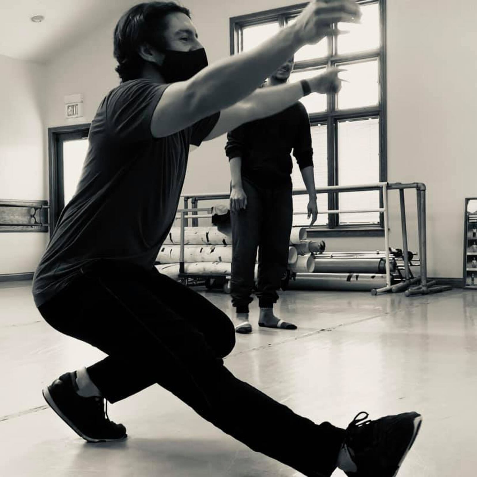 Paul Gilliam works on his piece for the Dayton Dance Initiative’s free virtual performance. CONTRIBUTED
