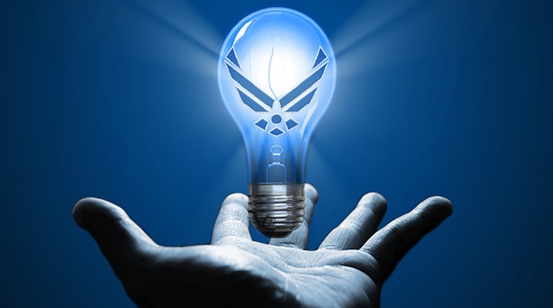 In preparation for the Air Force’s 75th anniversary, Sept. 18, 2022, the Air Force is soliciting birthday theme ideas from Total Force Airmen and civilians. Every year in September, the Department of the Air Force dedicates a theme to celebrate the Air Force’s birthday. (U.S. Air Force graphic/Tech. Sgt. Anthony Nelson Jr.)