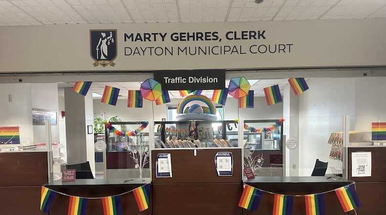 Pride Month at the Dayton Municipal Clerk of Court's office. CONTRIBUTED