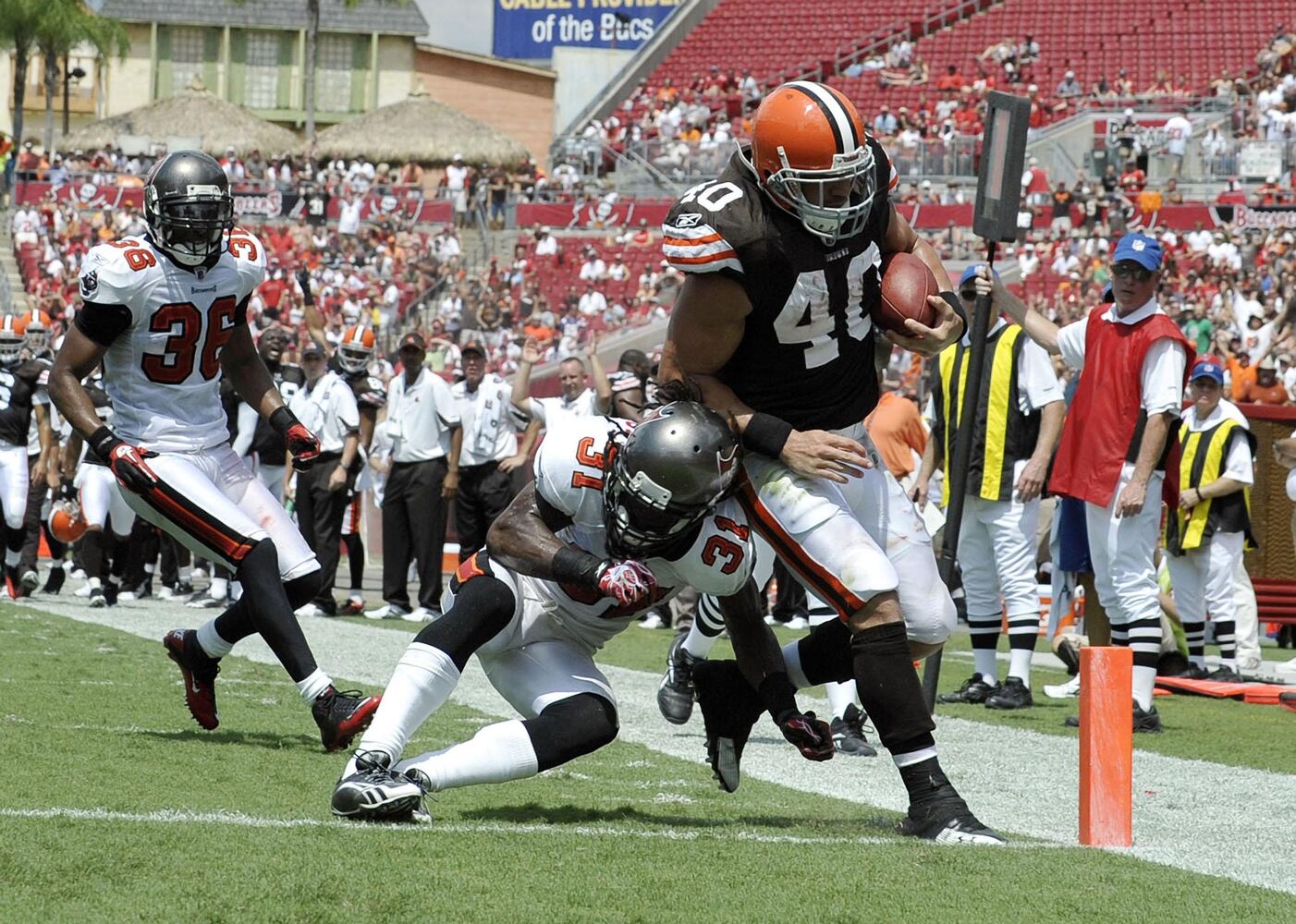 Buccaneers safety Tanard Jackson (36) Quickly established himself as one of the team's top playmakers after starting 44 games his first three seasons in the NFL.