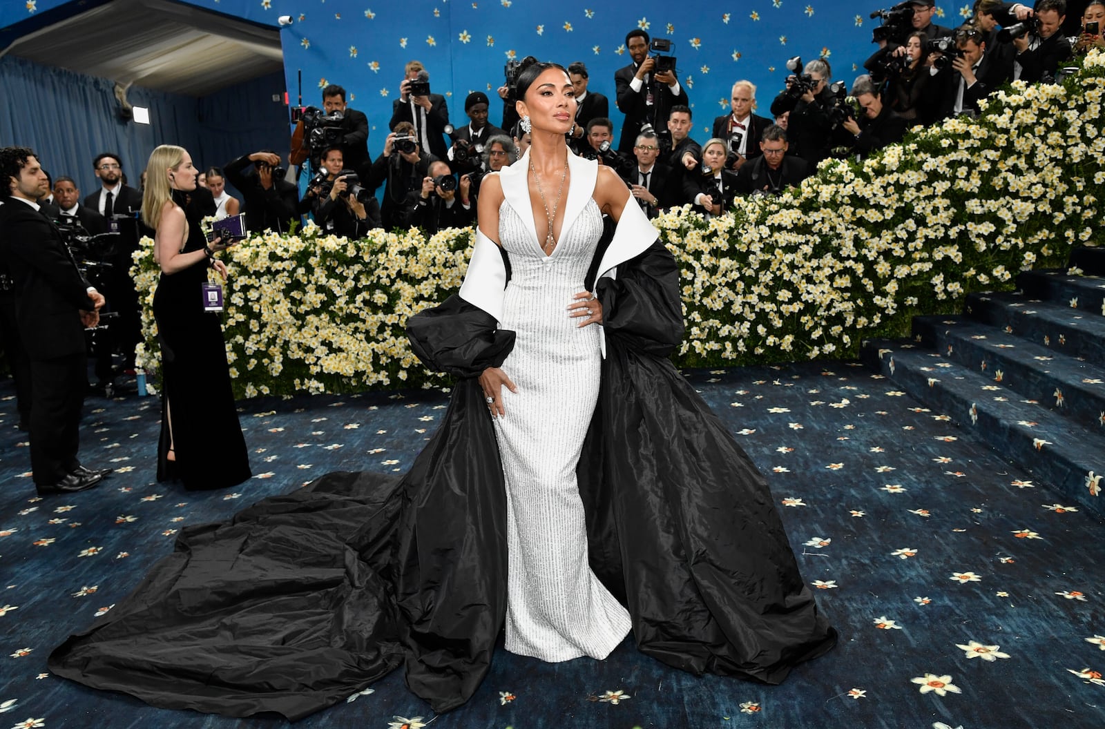 Nicole Scherzinger attends The Metropolitan Museum of Art's Costume Institute benefit gala celebrating the opening of the "Superfine: Tailoring Black Style" exhibition on Monday, May 5, 2025, in New York. (Photo by Evan Agostini/Invision/AP)