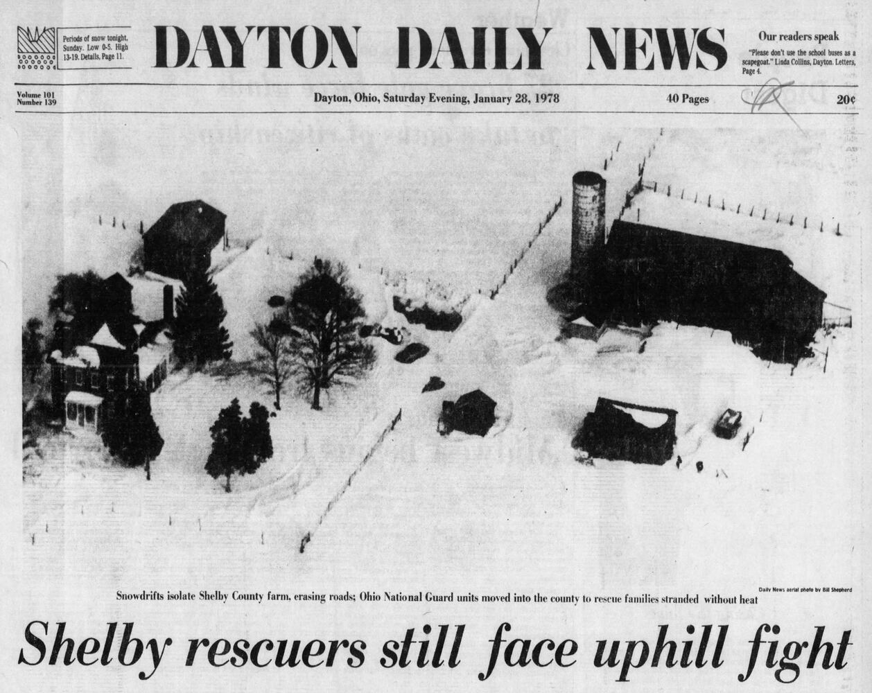 Winter Blizzard of 1978 Dayton