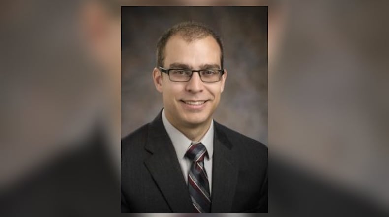 Noah L. Schroeder, Ph.D., a professor of educational technology and instructional design at Wright State University. Courtesy of Wright State.