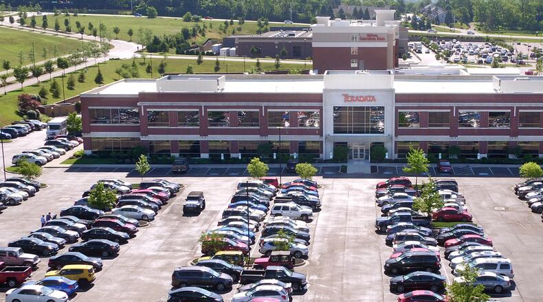 Teradata plans to move its headquarters in Maimi Township to San Diego were revealed in government filings earlier this month. More than 300 employees work at the Austin Landing location and could be gone be the end of 2018. TY GREENLEES / STAFF