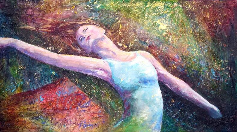 The painting “Lost in Dance” by David Maynard was the 2015 Purchase Award Winner in McCullough-Hyde’s Healing Art Exhibit. CONTRIBUTED