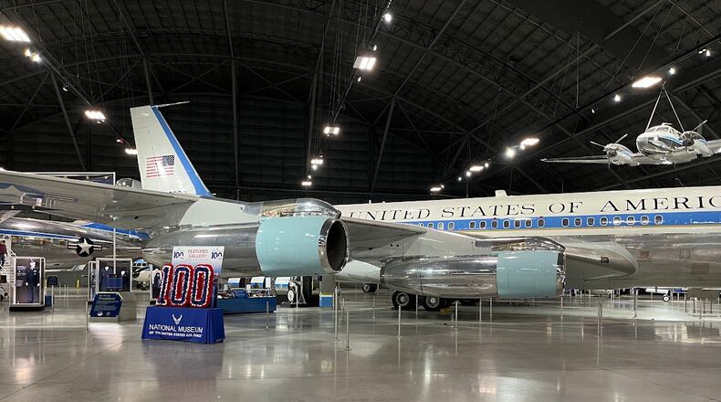 The Boeing VC-137C SAM 26000 that served as Air Force One for Presidents Kennedy, Johnson, Nixon, Ford, Carter, Reagan, George H.W. Bush and Clinton. THOMAS GNAU/STAFF