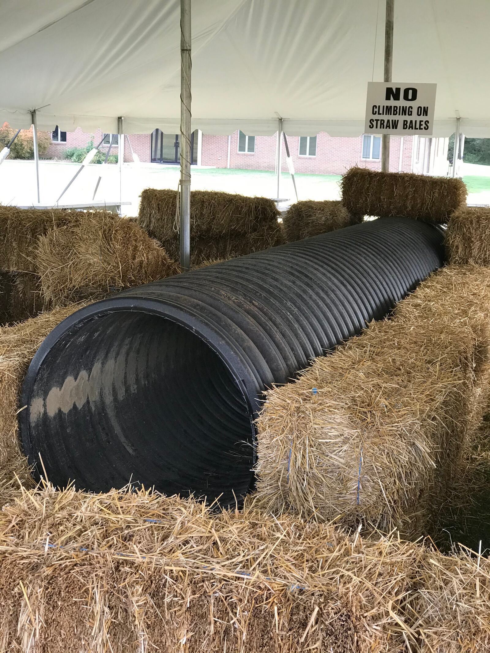 A straw maze and play area is part of the fun on the farm this fall at McMonigle Farm near Franklin. CONTRIBUTED