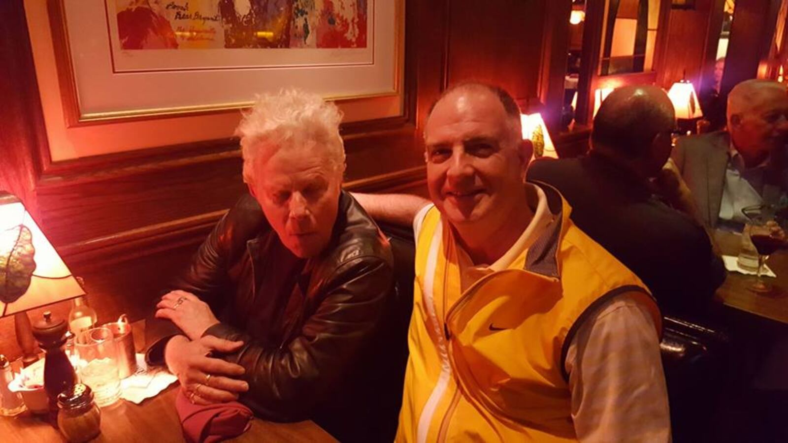 Local resident Tom Intili took a photo with  Robert Redford Tom Waits when they visited The Oakwood Club. The actors were in the area for the filming of the movie "The Old Man and and The Gun."