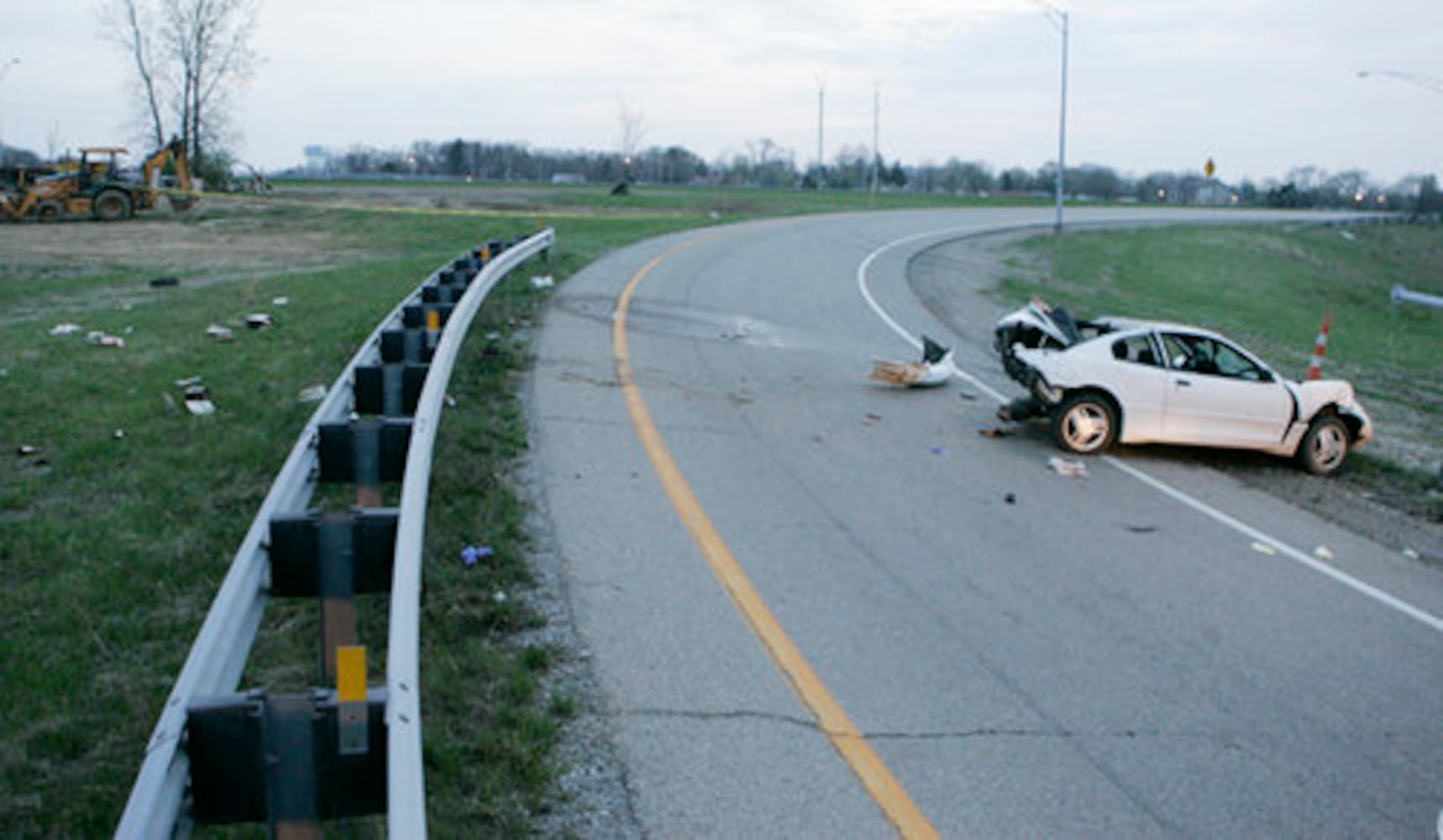 Accident at I-675 exit ramp