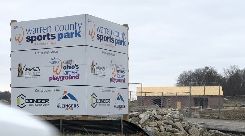 Half of the $15 million debt owed on the Warren County Sports Park at Union Village was refinanced through the Ohio Communities Accelerator Fund. STAFF/LAWRENCE BUDD