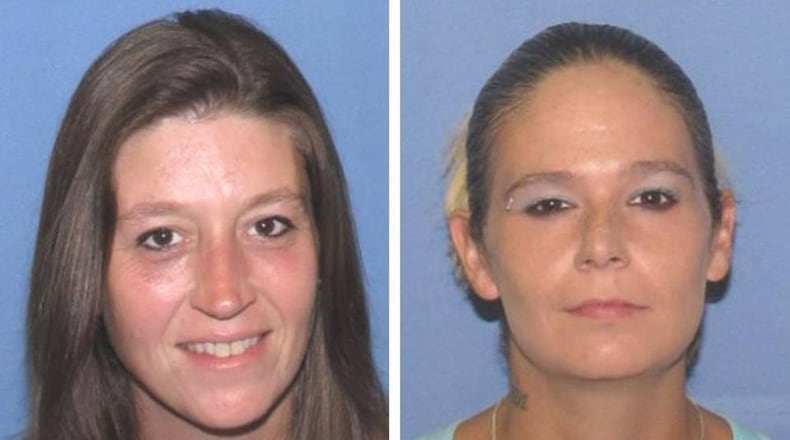 Brandy English, left, and Amber Flack are Middletown women reported missing for months. Police have found no signs of foul play. SUBMITTED.