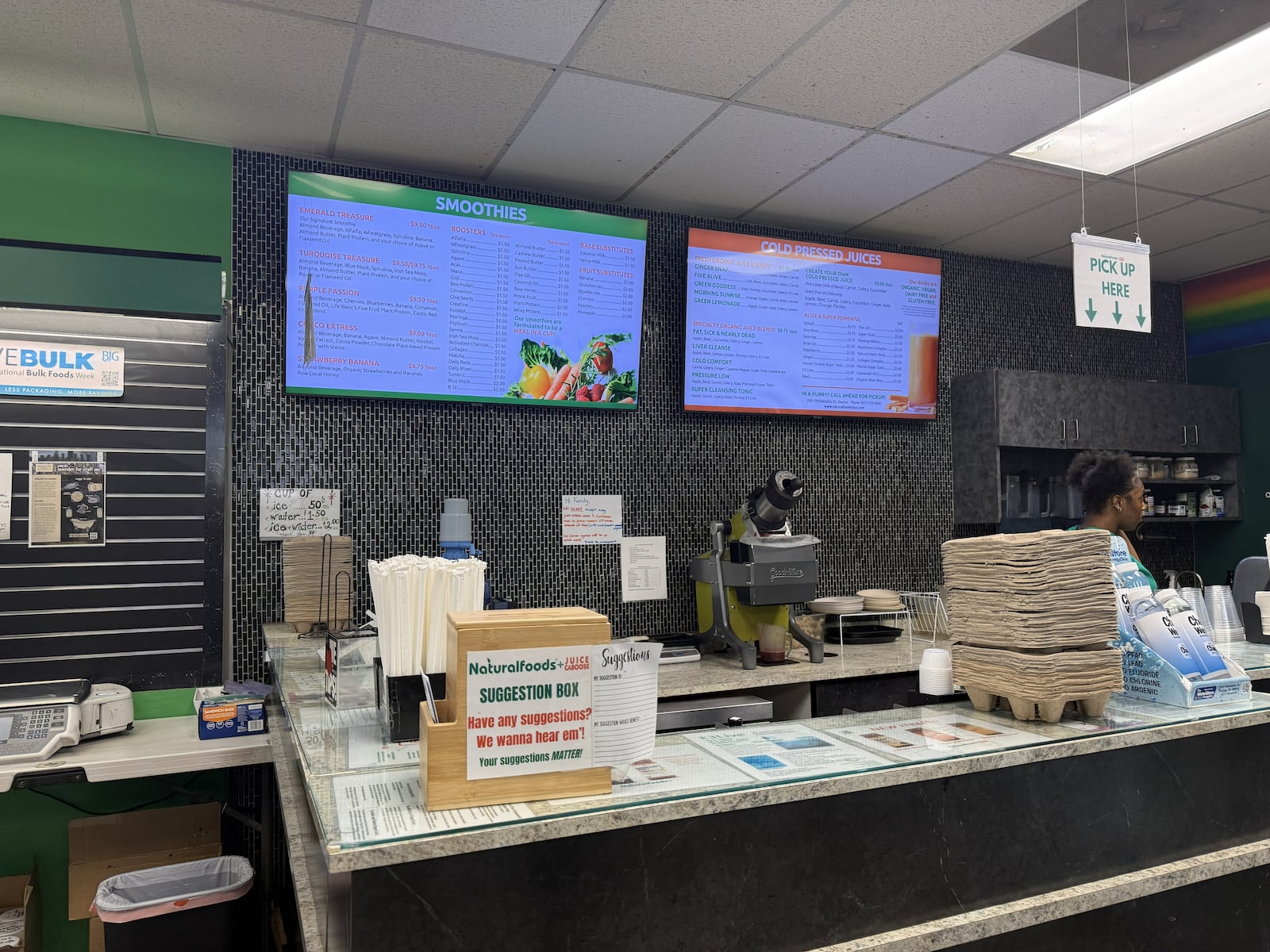 Natural Foods Plus and Juice Caboose in Dayton, Ohio offers cold-pressed juice and smoothies made for convenient, everyday wellness. ANNE KANE/CONRTIBUTED