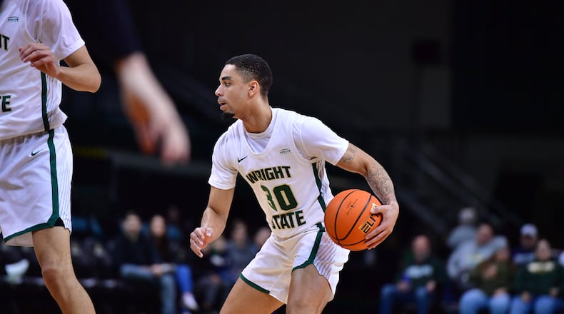 Wright State's Kaden Brown looks to make a play during last week's game vs. Muskingum. Wright State Athletics photo