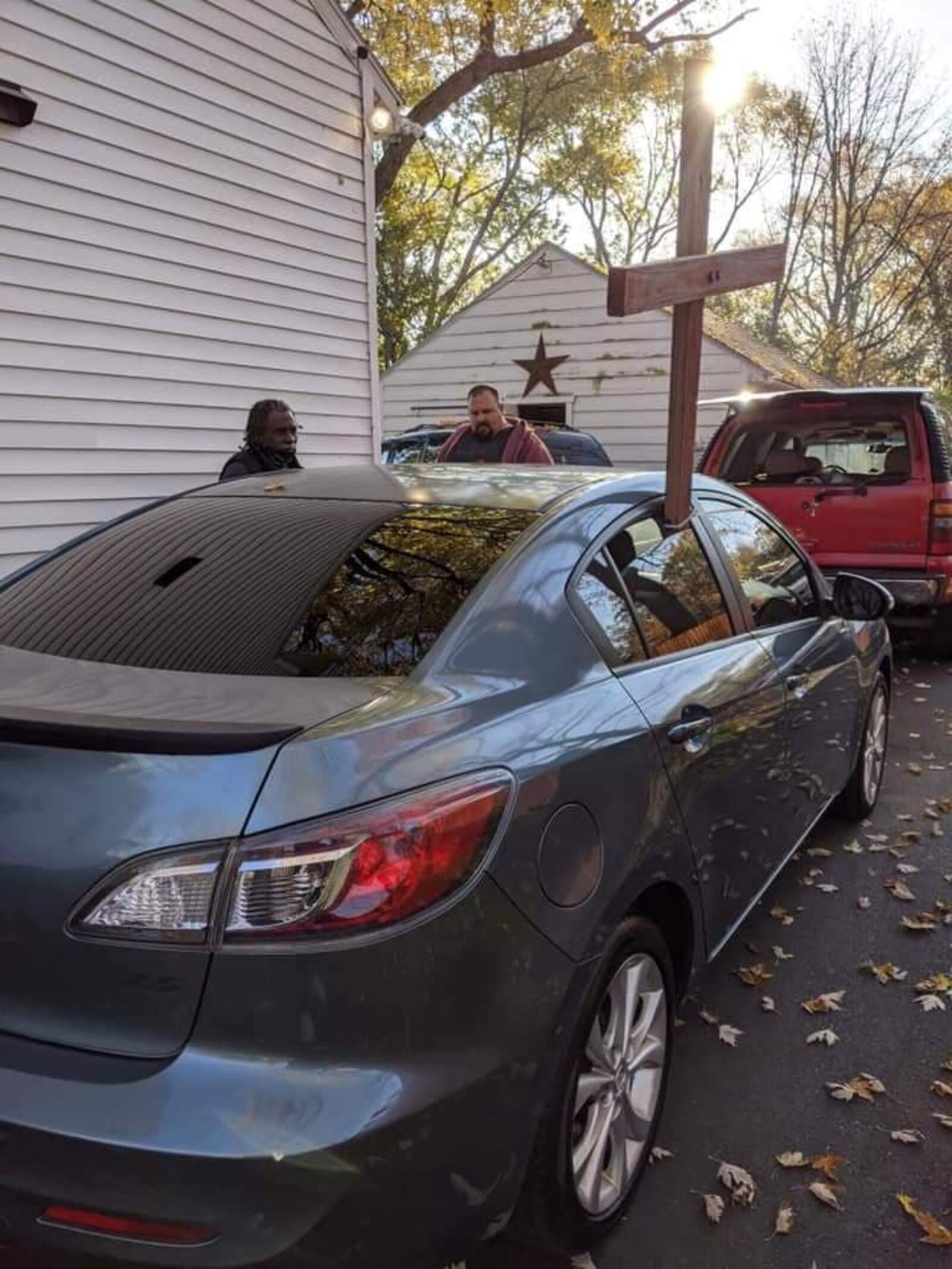 The Englewood community came together to buy a car for Freeman Foster known as the man with the cross.