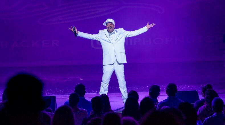 Hip-hop legend Kurtis Blow (pictured), a DJ, a dozen dancers and a violinist are among the performers in “The Hip-Hop Nutcracker,” coming to Victoria Theatre in Dayton on Friday, Dec. 3.