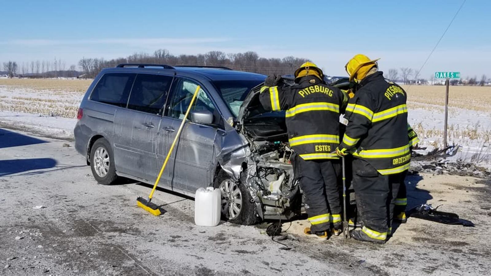 Ohio 49 crash in Darke County, Contributed photo by Clinton Randall/Early Bird