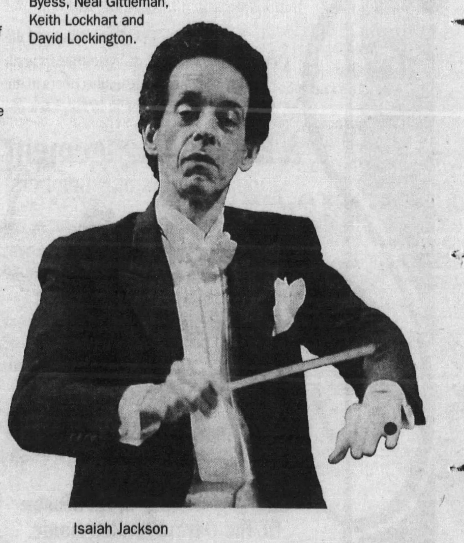 Isaiah Jackson was the first African American music director of the Dayton Philharmonic Orchestra. DAYTON DAILY NEWS ARCHIVES