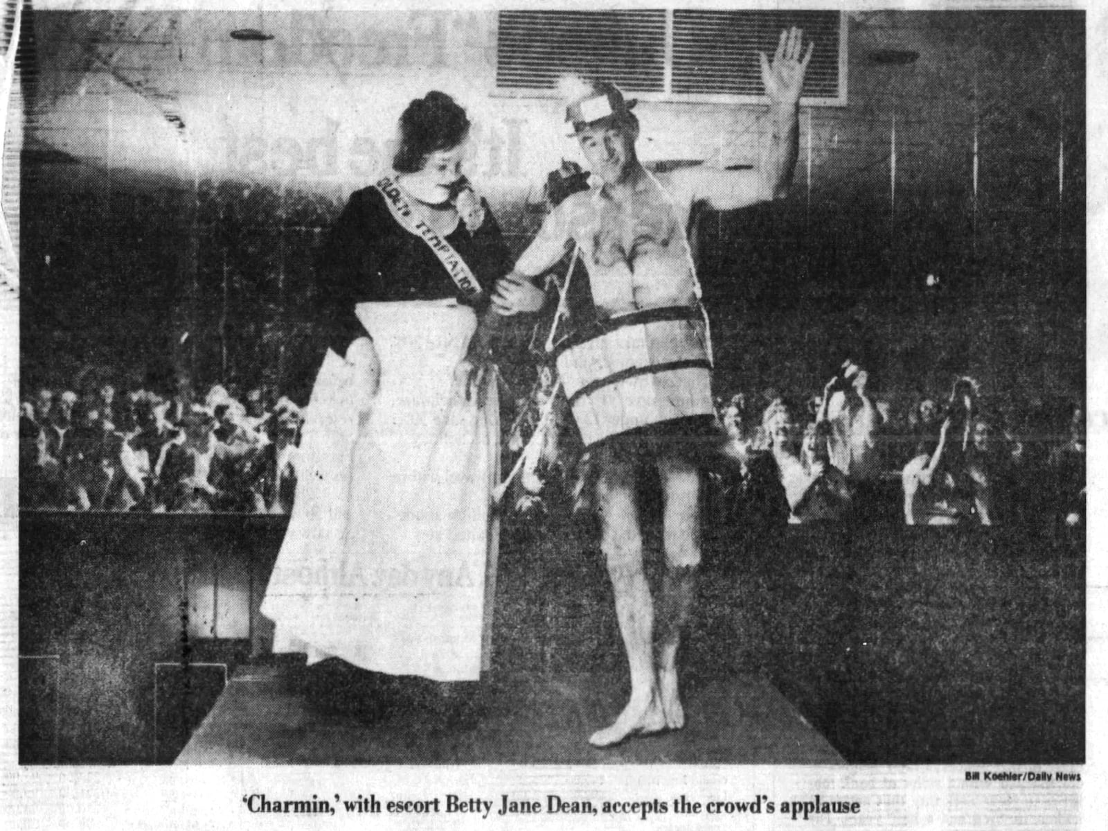 The Barefoot Buccaneer’s Citizens Band Radio Club’s First Annual Men’s Beauty Pageant in 1976. DAYTON DAILY NEWS ARCHIVES
