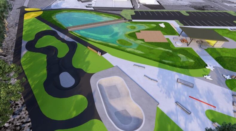 Troy City Skatepark Unite Inc. has released sketches for a proposed skating park for Troy. CONTRIBUTED.