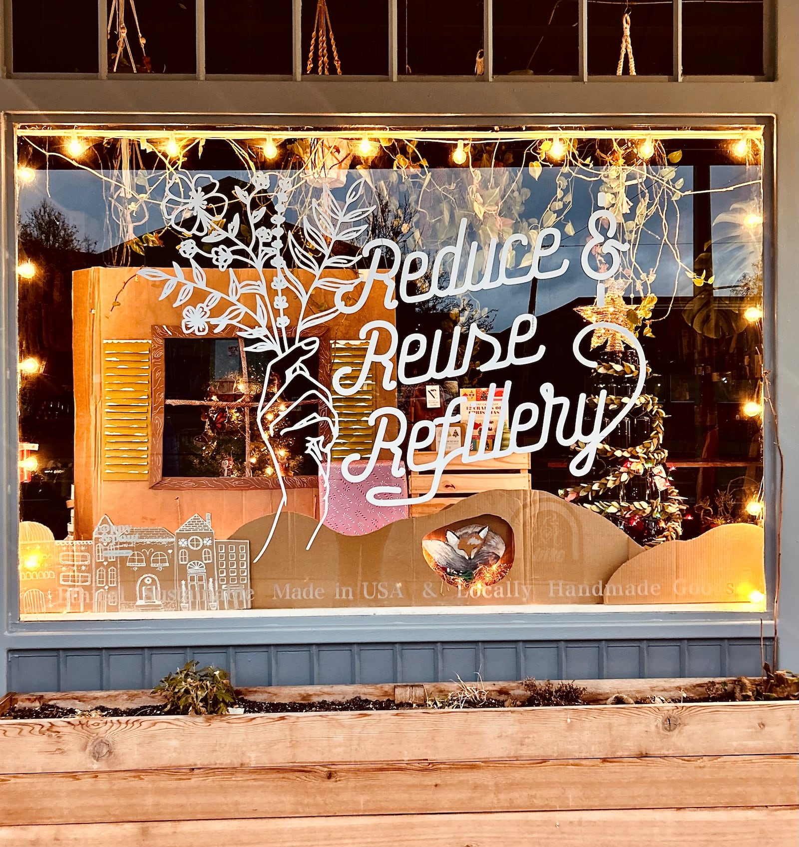 Reduce & Reuse Refillery, contestant in Whimsical Windows contest in 2025.